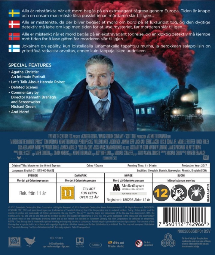 Murder On The Orient Express Blu Ray Blu Ray Future Movie Shop